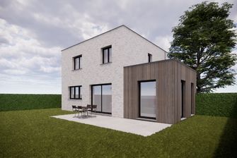 Verkaveling Neeroeteren met woningen en bouwgronden