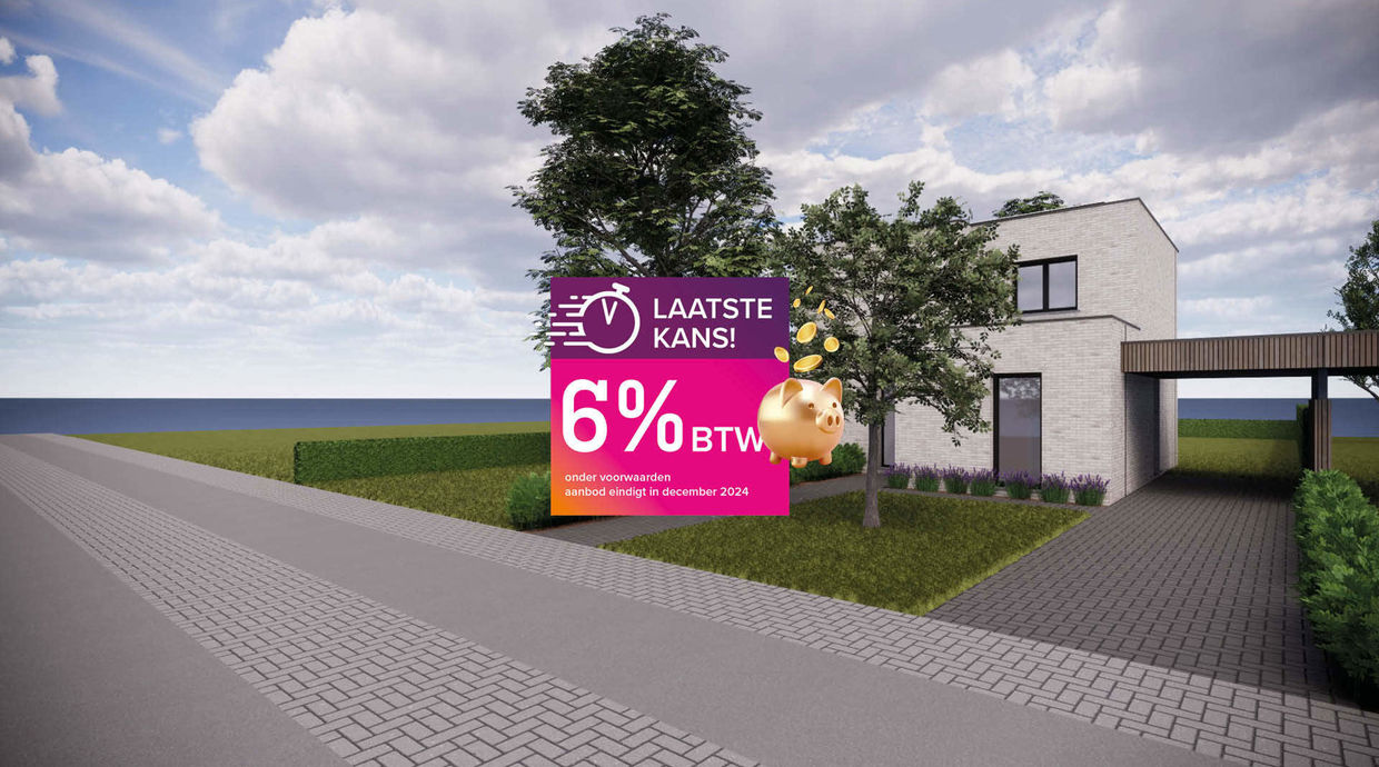 Verkaveling Neeroeteren met woningen en bouwgronden